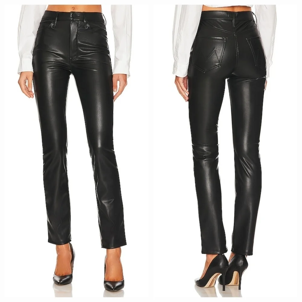 MOTHER the Dazzler Skimp in Wax On, Wax Off Black size 32 NWT